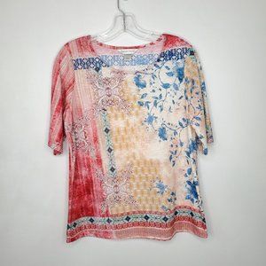 Christopher & Banks Lightweight Elbow Sleeve Top, Size M